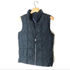 LANDS’ END black down vest size small